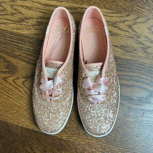NWOT Keds for Kate Spade Size 7 Rose Gold and Pink Sneakers